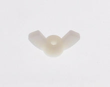 Load image into Gallery viewer, 25 Pack 8-32 Nylon Wing Nuts - Off White(Natural Nylon Finish) WN8-32N