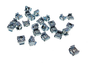 25 Pack #6-32 Self-Retaining Cage Nuts - 3/8" Panel Hole Size       BFC7931-632
