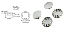 Load image into Gallery viewer, (4 PACK) Nickel Plated Metal / Steel Hole Plugs sizes from 1/8" to 2"