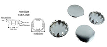 Load image into Gallery viewer, (4 PACK) Nickel Plated Metal / Steel Hole Plugs sizes from 1/8" to 2"