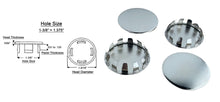 Load image into Gallery viewer, (4 PACK) Nickel Plated Metal / Steel Hole Plugs sizes from 1/8" to 2"