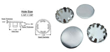Load image into Gallery viewer, (4 PACK) Nickel Plated Metal / Steel Hole Plugs sizes from 1/8" to 2"