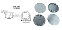 Load image into Gallery viewer, (4 PACK) Nickel Plated Metal / Steel Hole Plugs sizes from 1/8" to 2"
