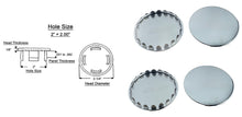 Load image into Gallery viewer, (4 PACK) Nickel Plated Metal / Steel Hole Plugs sizes from 1/8" to 2"