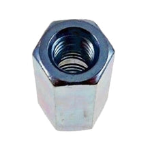 Load image into Gallery viewer, 12 Pack 1/2-13 to 3/8-16 x 1 1/4&quot; Long Reducer Coupling Nut - Zinc Plate 509900
