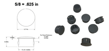 Load image into Gallery viewer, (8 PACK) Locking Plastic Hole Plugs for metal