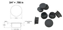 Load image into Gallery viewer, (8 PACK) Locking Plastic Hole Plugs for metal
