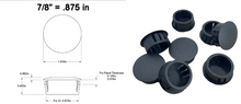 Load image into Gallery viewer, (8 PACK) Locking Plastic Hole Plugs for metal