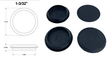 Load image into Gallery viewer, 4 Pack Flexible Black Plastic Hole Plugs 1-3/32" to 4"