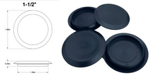 Load image into Gallery viewer, 4 Pack Flexible Black Plastic Hole Plugs 1-3/32" to 4"