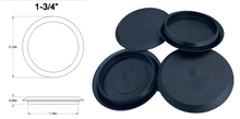 Load image into Gallery viewer, 4 Pack Flexible Black Plastic Hole Plugs 1-3/32" to 4"