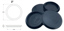 Load image into Gallery viewer, 4 Pack Flexible Black Plastic Hole Plugs 1-3/32" to 4"