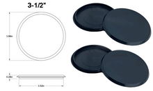 Load image into Gallery viewer, 4 Pack Flexible Black Plastic Hole Plugs 1-3/32" to 4"