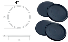 Load image into Gallery viewer, 4 Pack Flexible Black Plastic Hole Plugs 1-3/32" to 4"