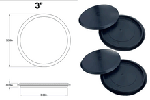 Load image into Gallery viewer, 4 Pack Flexible Black Plastic Hole Plugs 1-3/32" to 4"