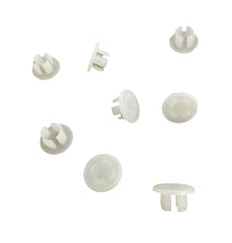 Load image into Gallery viewer, 8 Pack Plastic Hole Plugs, Available in Black or Natural (Off White) and Sizes From 1/8&quot; up to 1&quot;