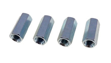 Load image into Gallery viewer, 4 Pack 1/4-28 X 7/8&quot; Long Fine Thread Hex Coupling Nut with Zinc Plate