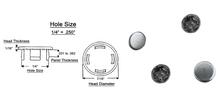 Load image into Gallery viewer, (4 PACK) Plain Steel Metal Hole Plugs