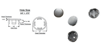 Load image into Gallery viewer, (4 PACK) Plain Steel Metal Hole Plugs