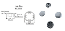 Load image into Gallery viewer, (4 PACK) Plain Steel Metal Hole Plugs