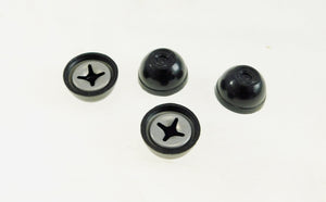 4 Pack .156(5/32") Black Palnut 2-Piece Decorative Push-On Caps 137013000