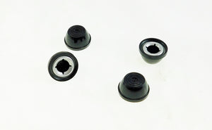 4 Pack .375"(3/8") Black Palnut 2-Piece Decorative Push-On Cap 137018002