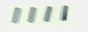 4 Pack 8-32 X 5/8" Long Hex Coupling Nut with Zinc Plate 547600
