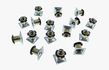 Load image into Gallery viewer, 16 Pack Threaded Star Type 5/8&quot;(OD) Square Tubing Insert 1/4-20 Threads  S71-204