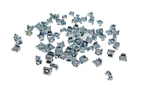 100 Pack #8-32 Self-Retaining Cage Nuts - 3/8