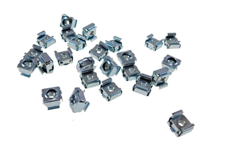 25 Pack #8-32 Self-Retaining Cage Nuts - 3/8