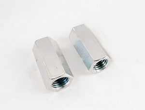 2 Pack 3/4-10, 2-1/4" Long Hex Coupling Nut with Zinc Plate NCUP012C000STLZN