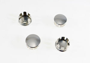 4 Pack 1" OD (.874"-.904" ID) Nickle Plated Steel Round Tubing Plugs S70-32NP