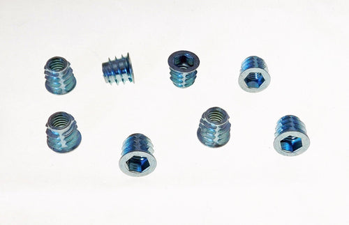 8 Pack 5/16-18 Wood Insert Nuts W/Flange - Hex Drive - 25/64