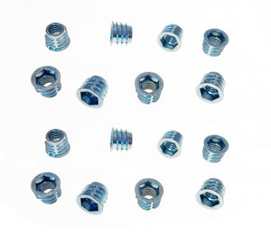 16 Pack 3/8-16 Wood Insert Nuts W/Flange - Hex Drive - 15/32" Hole  I-NUT375F