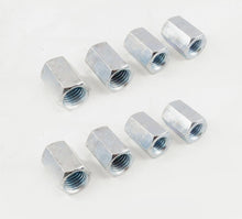 Load image into Gallery viewer, 8 Pack 5/8-11 to 1/2-13 x 1 1/4&quot; Long Reducer Coupling Nut - Zinc Plate 509911