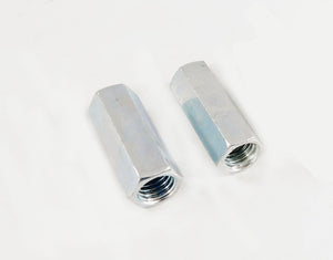 2 Pack 5/8-11, 2-1/8" Long Hex Coupling Nut with Zinc Plate NCUP010C000STLZN