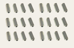 24 Pack 10-32 X 3/4" Long Hex Coupling Nut with Zinc Plate 64827074