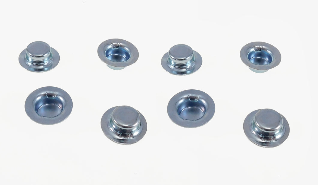 8 Pack 1/2  Push-on Cap Nuts - Axle Caps - Wheel Retainers - 836145