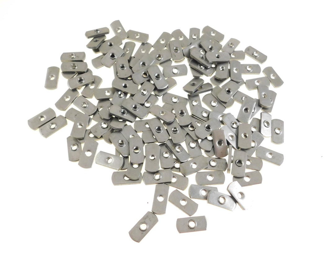 100 Pack 1/4-20 Spot Weld Nuts - Double Tab -    ND 2118
