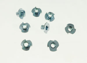8 Pack 3/8-16 T-nuts 7/16" Barrel Zinc Plate 15/32" Hole     NT162-2342