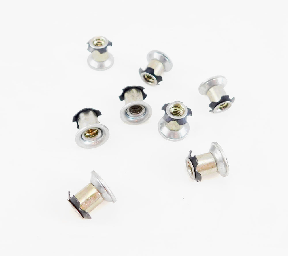 S72-204 Insert Pack 4-Pack Threaded Star Inserts For 5/8 Round Tubing - 1/4-20 Threads (S72-204) 5/8 Inch Tubing Insert