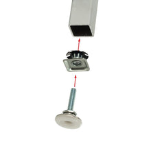 Load image into Gallery viewer, 4 Pack Threaded Star Type 1-1/2&quot;(OD) Square Tube Insert 3/8-16 Threads  S71-486